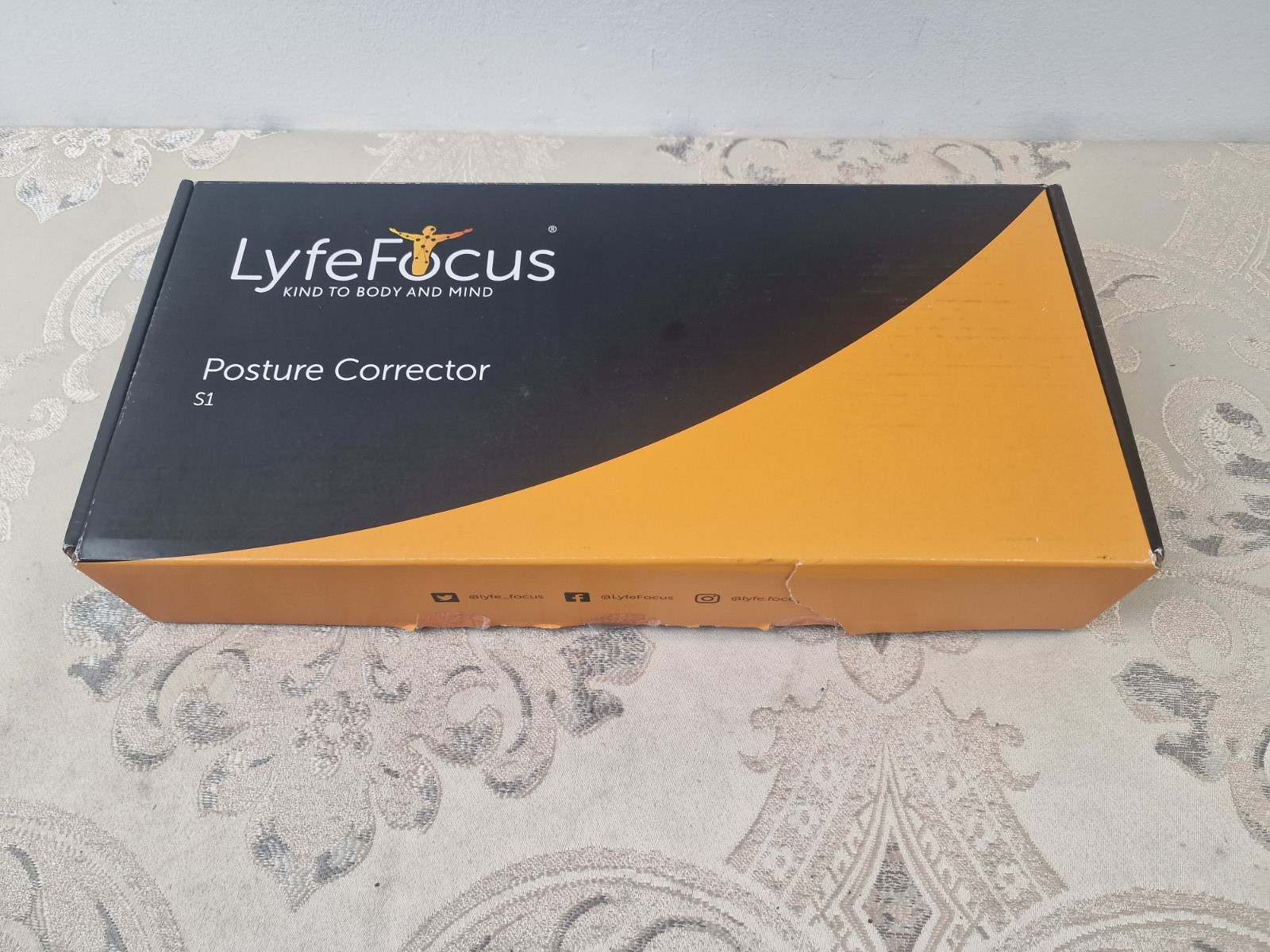 LyfeFocus S1 Premium Breathable Back Posture Corrector for Men & Women - Small