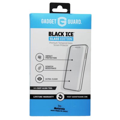 Gadget Guard Black Ice Glass with Easy Align Tool for Moto g Stylus 5G (2022)