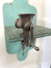 Vtg Mini MEAT Grinder SALESMAN SAMPLE Cast Iron Chopper J.P. Co Doll Kitchen Toy