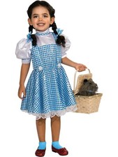 Wizard of Oz Dorothy Costume Dress Child Size Gingham Dress with Bows