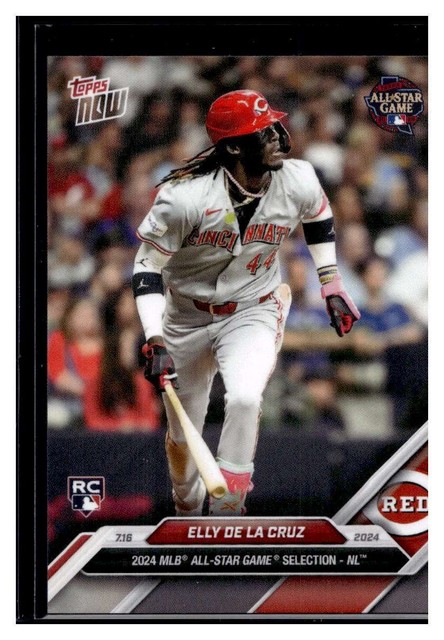 2024 Topps Now All Star Game #ASG-ED Elly De La Cruz Base Card (Qty) RC Rookie