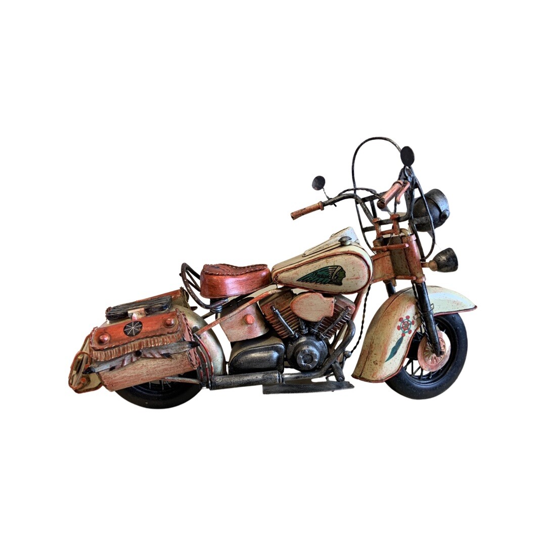 Indian Motorcycle Hand Made Steel Model Not Die Cast 15