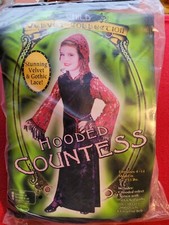 Girls Hooded Countess Halloween Renaissance Costume Size 12-14