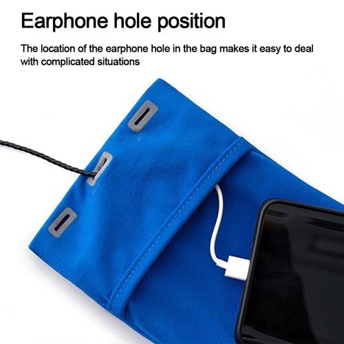 Elastic Wrist Arm Bags Waterproof Phone Arm Bag Cell Phone Arms Band Sport - Picture 3 of 16