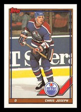 Chris Joseph #432 1991-92 Topps Edmonton Oilers Hockey