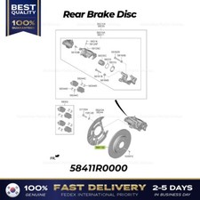 ⭐Genuine⭐ Rear Brake Disc 58411R0000 for Kia Carnival