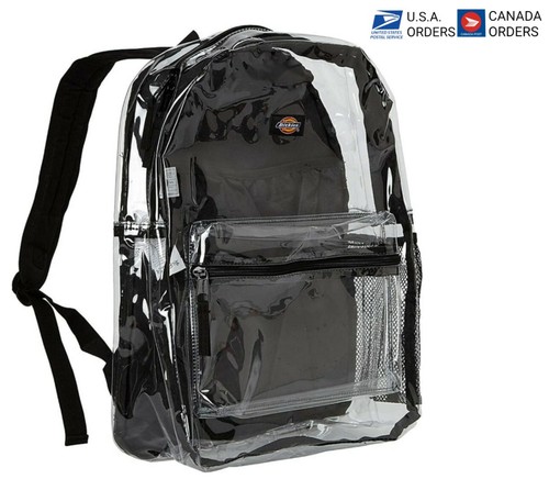 Dickies Clear Transparent Backpack 
