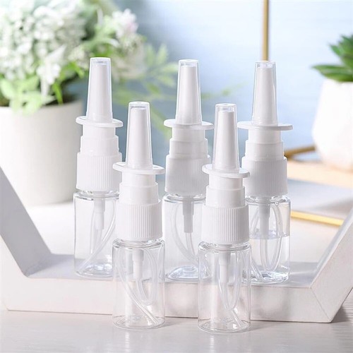 5ml/10ml/30ml Clear Empty Sprayer Mist Plastic Pump Refillable Nose Spray Bottle - Picture 4 of 6