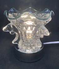 Clear Dolphin Electric Touch Aroma Lamp/Night Lamp/Wax Warmer/Oil Burner F/Ship 