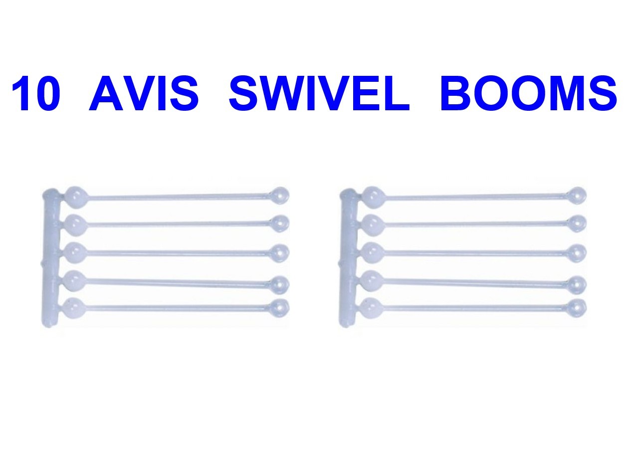 10 AVIS SWIVEL BOOMS TERMINAL TACKLE FOR SEA BOAT ROD FISHING BRAID LINE RIGS