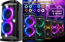 Altavoz portátil para fiestas con Bluetooth: 160 W de potencia máxima sonido.