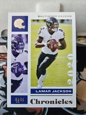 Lamar Jackson 2020 Panini Chronicles #7 Baltimore Ravens Football Card