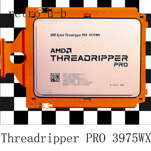 AMD Ryzen Threadripper PRO 3975WX - 3.5GHz 32 Core AMD Ryzen Threadripper PRO 3975WX - 3.5GHz 32 Core
