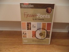 Creating Keepsakes Scrapbook - FRESH FONTS - Sealed NEW - DVD by Ali Edwards