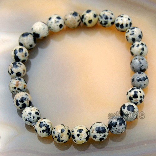 8mm Handmade Natural Gemstone Round Beads Stretchy Bracelets 7.5 inches - Picture 127 of 151