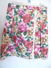 Vintage 100 Cotton Denim Mini Skirt Elastic Waist  