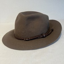 Golden Gate Hat co medium brown western 100% wool Cougar As Is