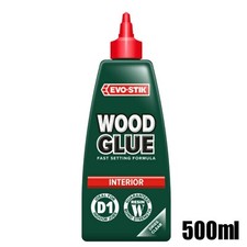 1 x EVO-STIK Wood Glue Interior 500ml Fast Setting Adhesive