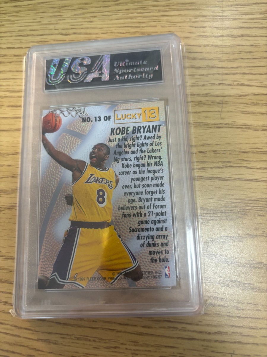 1996-97 Fleer - Prize Lucky 13 Kobe Bryant #13 (RC) for sale