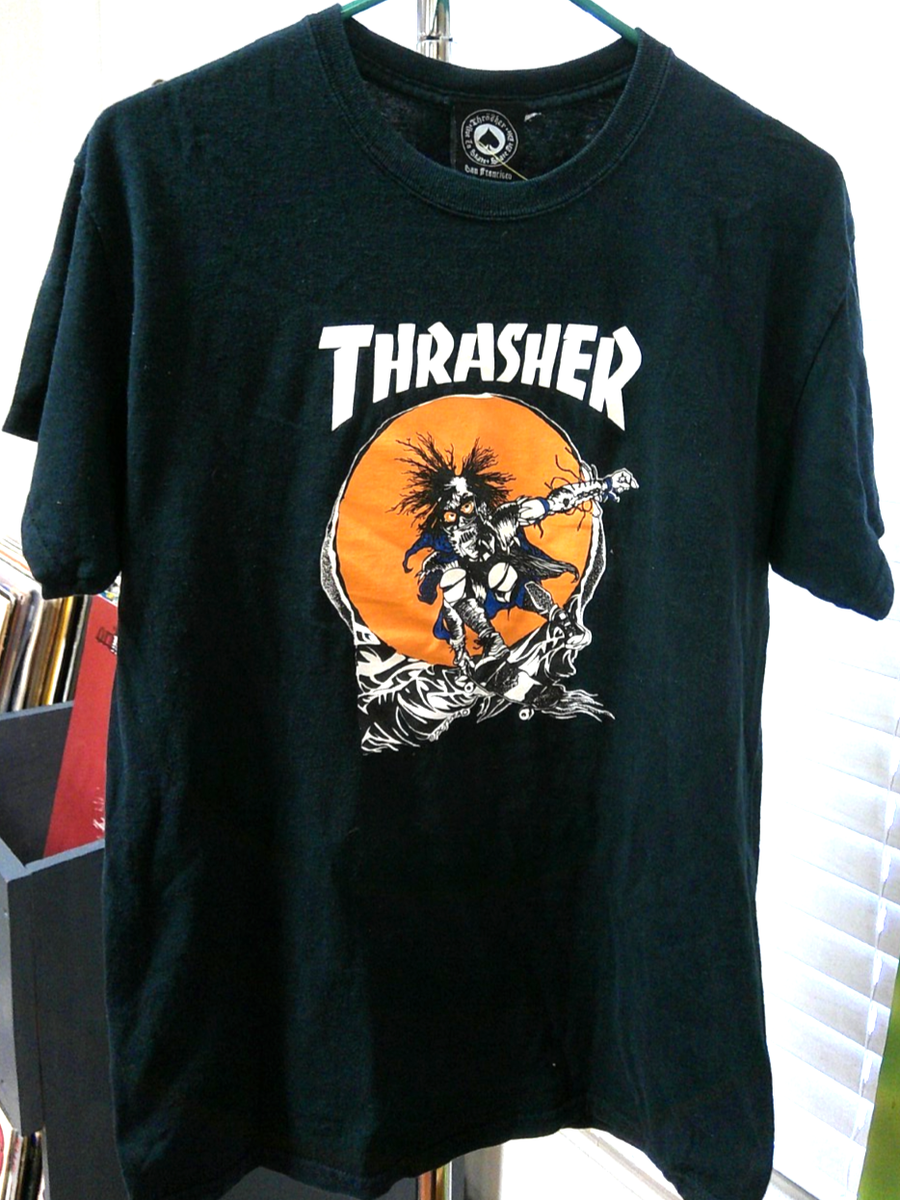 Vintage 90's Pushead Thrasher Skateboard Magazine T-Shirt | eBay