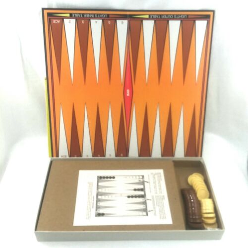 Whitman Backgammon Game Western Publishing Company Vintage 1981 Made In USA - Picture 3 of 6