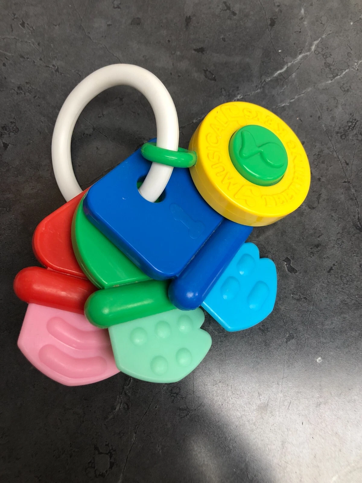Vintage 1990 Shelcore Inc Musical Teething Keys Baby Toy Music Not Working
