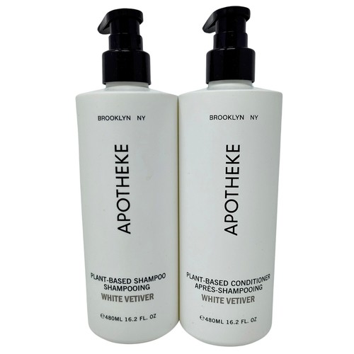 Apotheke White Vetiver Shampoo & Conditioner Jumbo 480ml New - Picture 5 of 6