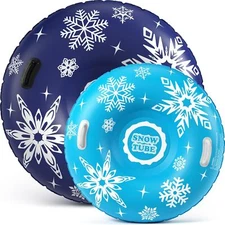 Snow Tube Inflatable Snow Sled Toboggan Snow Toys for Kids and Adults Heavy Duty