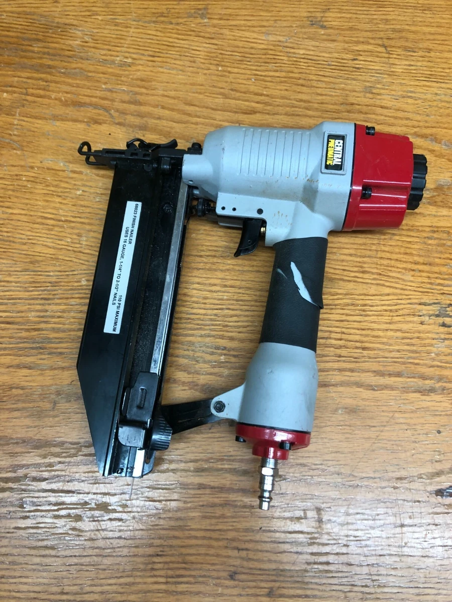 CENTRAL PNEUMATIC 16 Gauge Finish Air Nailer 68023 eBay
