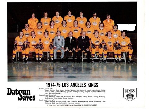 ロサンゼルス・キングス 年鑑 90-91 洋書 VINTAGE ORIGINAL 1974 1975 LOS ANGELES KINGS 8.5X11 TEAM PHOTO NHL