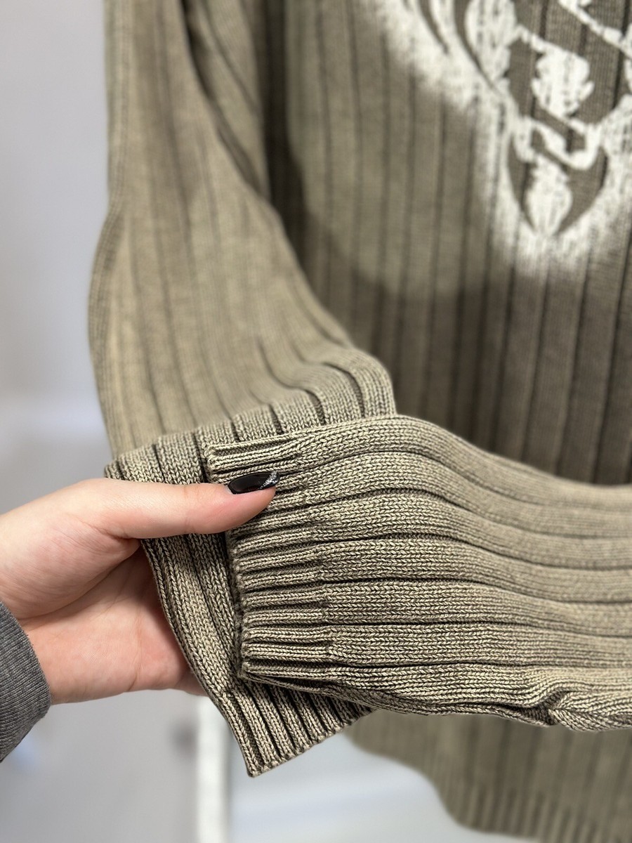 Vintage Japanese Y2K Ribbed Diesel Style Opium Knit Sweater Vintage Japanese Y2K Ribbed Diesel Style Opium Knit Sweater