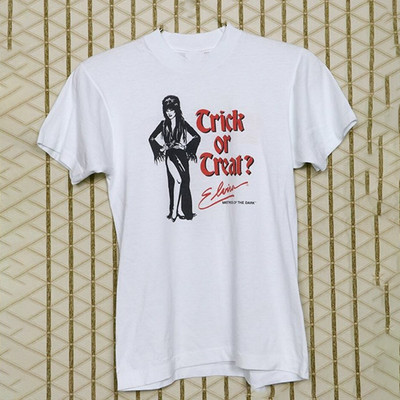 2-Sided Scary Farm Elvira Ghostrider Mistress of the Dark Graphic Shirt S-5XL