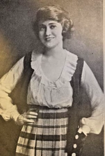 1918 Vintage Magazine Illustration Actress Fay Bainter