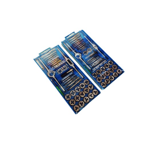 US 40 Pc Carbon Steel SAE & METRIC Tap and Die Set Adjustable Wrench T-Handle - 第 3/11 張圖片