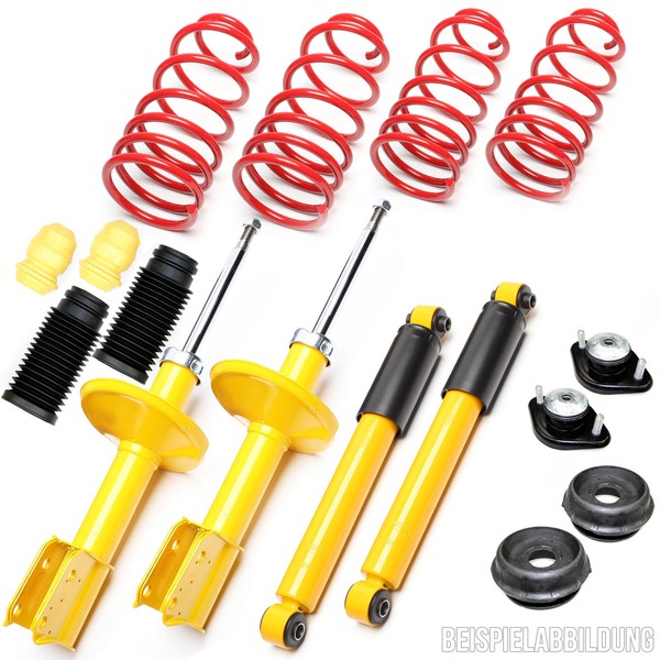 Sportfahrwerk 60/20 + Domlager + Staubkappen FüR BMW 3Er E36 Compact 323Ti 6 Zyl-image