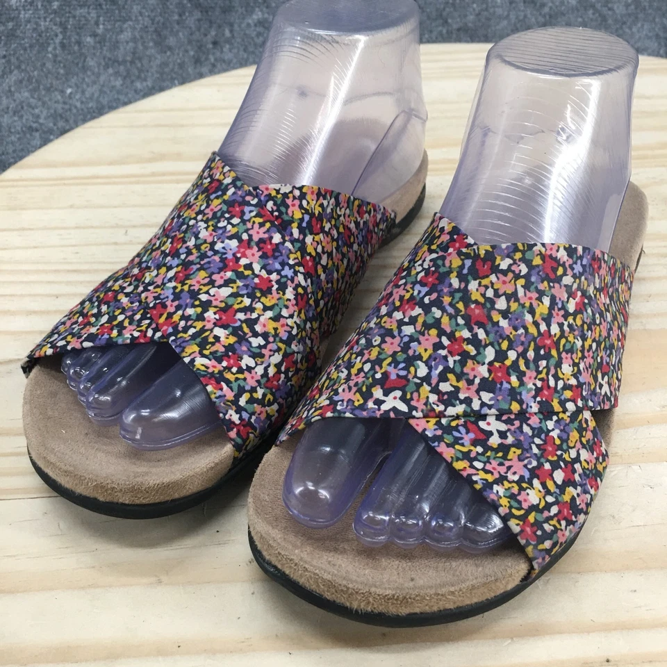 Sandalias Naturalizer Mujer 8M Pasillo Deslizable Multicolor Tela Sin Cordones Informales Bajo Foto 3 de 4