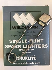 Weldmark by Shurlite Round File Single Flint Spark Lighter, Pack of (10)