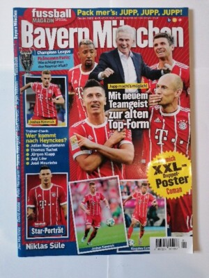 Fussball Magazin BayernMünchen Heft 1/2018 mit Doppelposter Kimmich, Coman