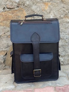 hard leather backpack