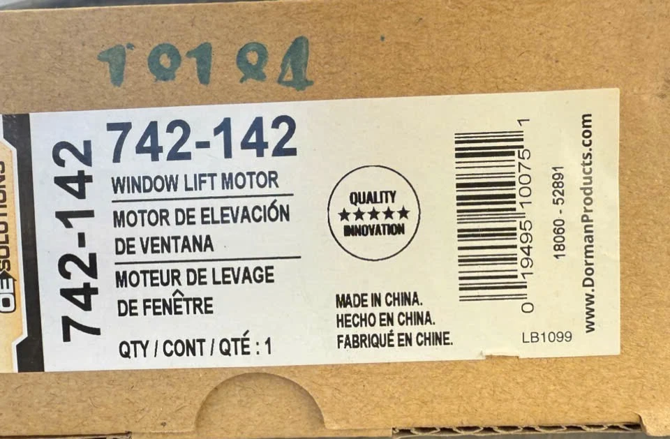 Motor ventana lateral pasajero trasero para Chevy C3500 88-90 Dorman 742-142 Solutions Foto 2 de 2