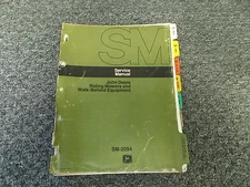 John Deere 31S Walk Behind Lawn Sweeper Shop Service Repair Manual SM2094