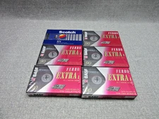 BASF Ferro Extra I 90 blank cassette Scotch BX Lot of 6 Brand New Sealed