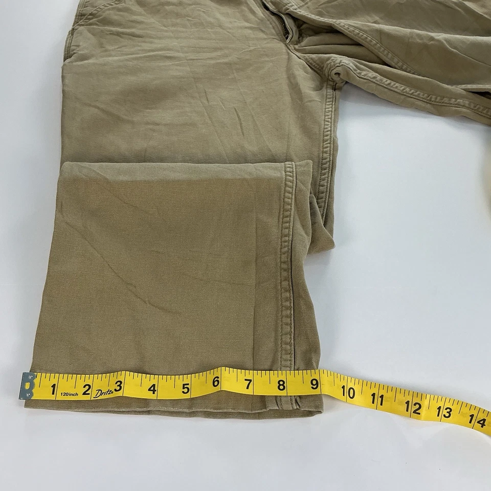 Carhartt Men's Relaxed Fit Rugged Flex Canvas Work Pants 35x28 Tan - Image 4 of 4