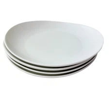 Sweese Porcelain Oval Dessert Salad Plates Set of 4 - 7.8 inch EUC