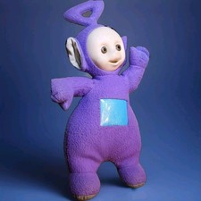 RARE VINTAGE TELETUBBY 15" TALKING TINKY WINKY PURPLE PLUSH DOLL 1998 PLAYSKOOL