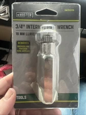 Master Plumber 3/4 Internal Pipe Wrench Removes Broken Or Frozen Pipe Nipples