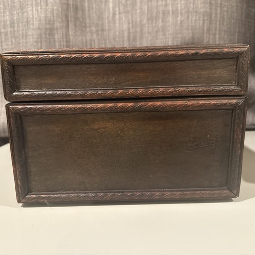 Wooden Vintage Luggage Trunks - Antique Carry on Suitcase Storage Box with Hinge - Picture 6 of 19