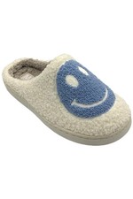MIA Women's Cozi Slip-On House Slipper Blue Smile