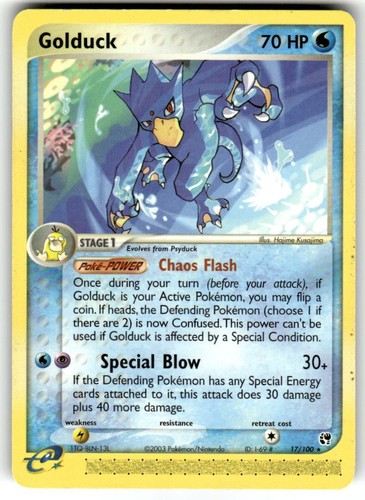 Golduck 17/100 - Common (Sandstorm 2003) Pokémon Card VLP