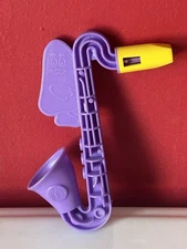 McDonalds Grimace Saxophone Purple Whistle Kazoo 1986 Happy Meal Toy! Free Ship!